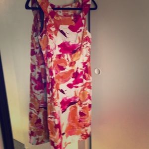 Calvin Klein size 10 dress pink and orange